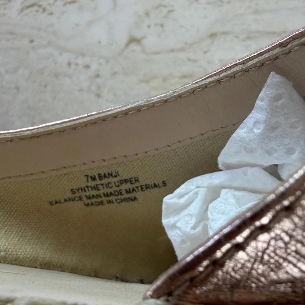 Dolce Vita Banji Women's Rose Gold Espadrille Slides size 7